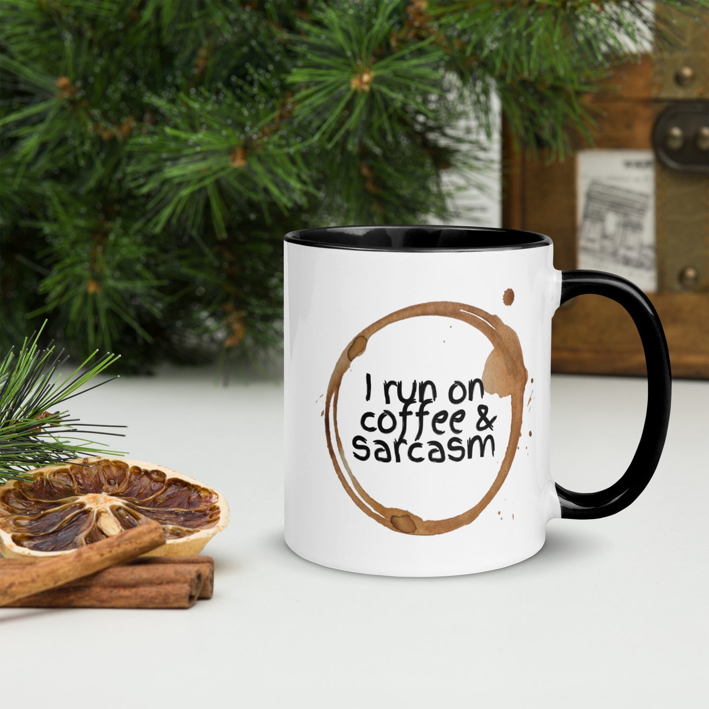" I Run on Coffee & Sarcasm" Mug